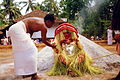 Uchitta theyyam. Pictured at Puthiya Mundayat Kottam, Azhikode
