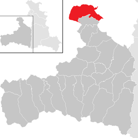 Poloha obce Unken v okrese Zell am See (klikacia mapa)