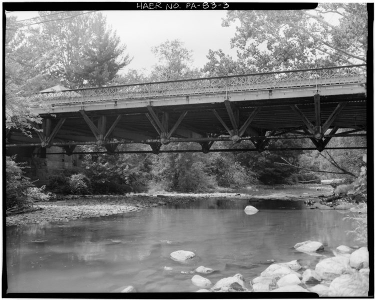 File:VIEW OF WEST ELEVATION - College Avenue Bridge, Pennsylvania Route 58- Legislative Route 82 spanning Little Shenango River, Greenville, Mercer County, PA HAER PA,43-GRENV,4-3.tif