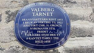 Valbergtårnet plaque (Kenny McFly).jpg