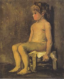 Act of Sitting Little Girl, Spring 1886, Van Gogh Museum, Amsterdam (F215) Van Gogh - Akt eines sitzenden kleinen Madchens.jpeg
