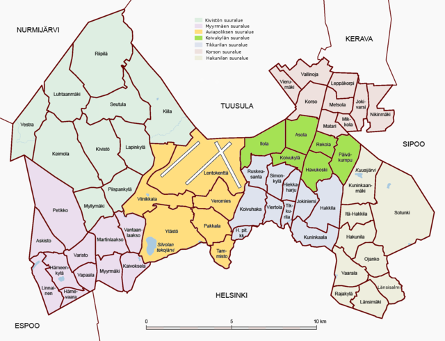 Districts of Vantaa - Wikipedia