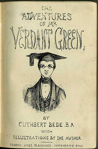 <i>The Adventures of Mr. Verdant Green</i> 1857 novel by Cuthbert Bede