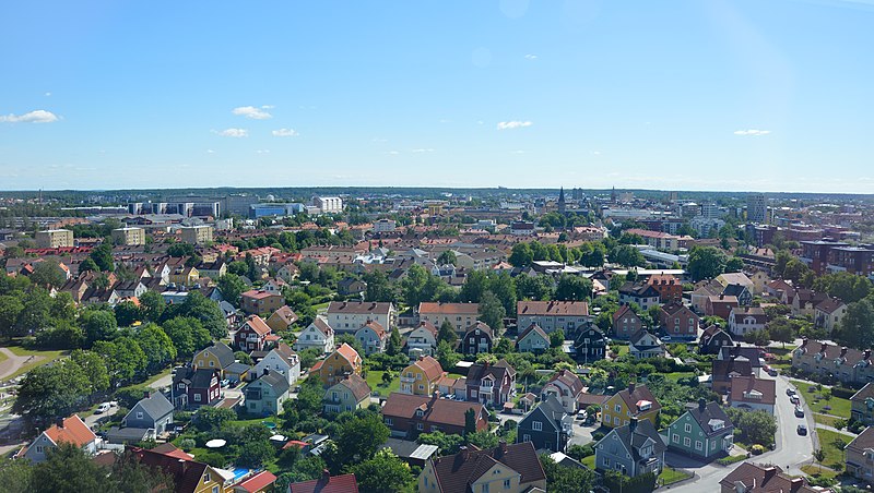 File:View of central Örebro from Svampen, June 2022.jpg