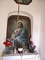 Čeština: Vnitřek kapličky ve Vojníkově. Okres Písek, Česká republika. English: Inside of the chapel in Vojníkov village, Písek Distict, Czech Republic.