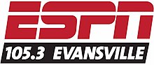 Logo as ESPN Evansville, 2014-16 WJLT ESPN105.3 logo.jpg