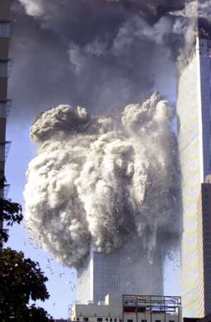 Einsturz Des World Trade Centers: Hintergrund, Die zwei Einschläge, Einsturz der Türme