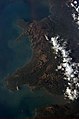 Cymraeg: Llun o'r Orsaf Ofod Rhyngwladol English: Wales pictured from the International Space Station