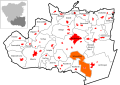 English: Location of Wannefeld in Gardelegen, Altmarkkreis Salzwedel in Saxony-Anhalt Deutsch: Lage der Ortschaft Wannefeld in der Hansestadt Gardelegen im Altmarkkreis Salzwedel in Sachsen-Anhalt