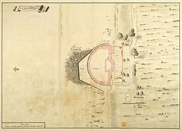 1725 plan of the castle West Cowes Castle 1725.jpg