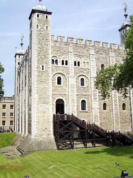 The original entrance to the White Tower was at first-floor level