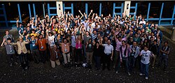 Die Teilnehmerinnen und Teilnehmer des Hackathons 2014 in Zürich