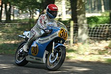 Wil Hartog tijdens Classic Racing in Oldebroek, 15 september 2007