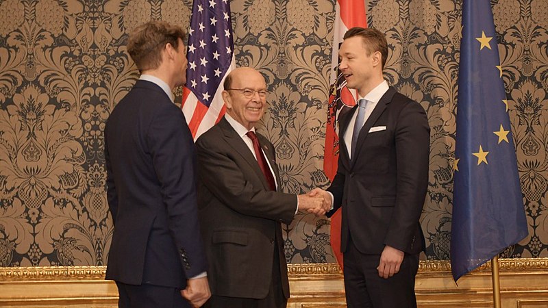 File:Wilbur Ross meets with Gernot Blumel in February 2020 (3).jpg