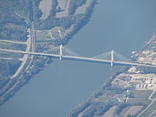 Aerial view of the bridge William H. Harsha Bridge aerial 2017a.jpg