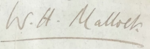 William Hurrell Mallock Signature.png