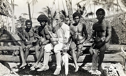 Malinowski with the Trobriand Islanders, 1918