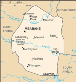 Liste Von Städten Und Orten In Eswatini: Wikimedia-Liste