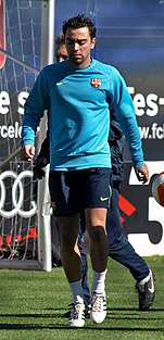Former Spain midfielder Xavi was voted to the FIFPro World XI six years in a row. Xavi Hernandez - 001.jpg