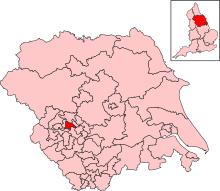 Yorkshire and the Humber - Leeds West and Pudsey constituency.svg