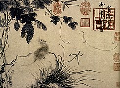 Mouse and Stone (Template:Zhi; 1427), The Palace Museum, Beijing