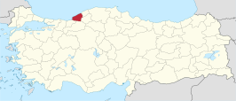 Kaart van Zonguldak