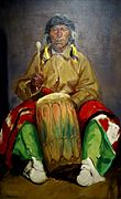 'Portrait of Dieguito Roybal, San Ildefonso Pueblo' by Robert Henri, 1916.JPG