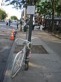 This photo is of Wikis Take Manhattan goal code R16, Ghost bike.