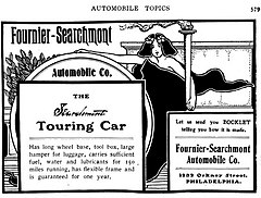 1902 Fournier-Searchmont advertisement in Automobile Topics