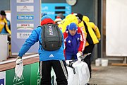 Deutsch: Bob-Europacup 2018/19; Station 1 in Altenberg, 2er-Rennen Nummer 1, Lauf 1 English: Bobsleigh Europe Cup 2018-19 in Altenberg - 2-man Race 1, first run