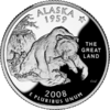 アラスカ州25セント硬貨