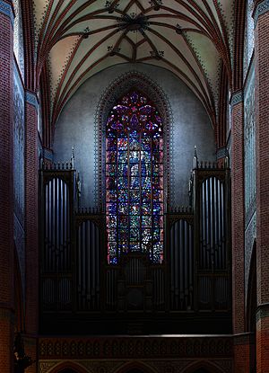 West interior side of the cathedral in Pelplin. Very high resolution.