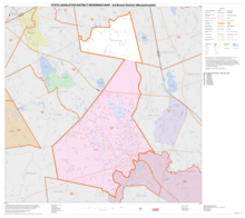 Map of Massachusetts House of Representatives' 3rd Bristol district, based on the 2010 United States census. 2013 map 3rd Bristol district Massachusetts House of Representatives DC10SLDL25071 001.png