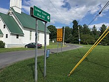 View east from the west end of former WV 59, signed as CR 59, at WV 259 in Lost City in 2016 2016-07-08 16 47 31 View east along West Virginia State Route 59 (Lower Cove Run Road) at West Virginia State Route 259 in Lost City, Hardy County, West Virginia.jpg