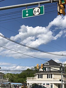 Route 64 sign blade