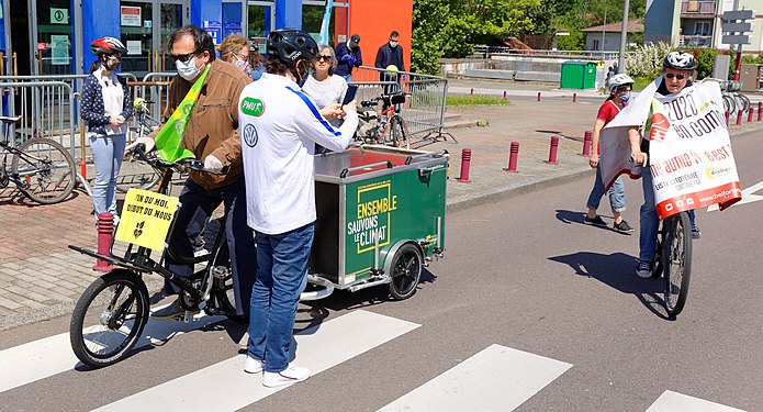 Protest, at Belfort, May 16th, 2020.