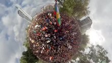 Archivo:360 video La Marcha Mas Grande De Chile Santiago 2019.webm