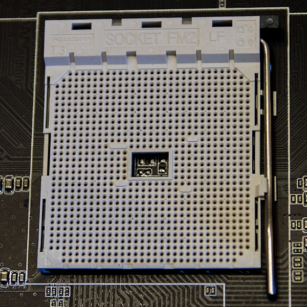 File:AMD FM2 CPU socket - closed-top.jpg