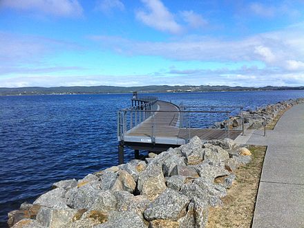 Pier of Remembrance out into Princess Royal Harbour ANZAC Peace Park 4.JPG