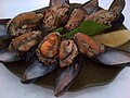 "Midye dolma" or "pilav"-stuffed mussels