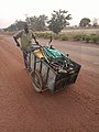 A scrap dealer in Northern Ghana