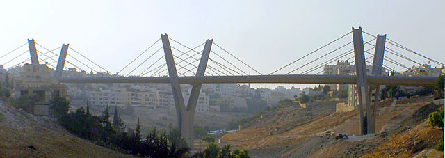 Abdoun Bridge, Amman, Jordan, example of an extradosed bridge