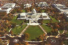 A 2004 aerial view of the Capitol Grounds from the west Aerial view of the Capitol Hill.jpg