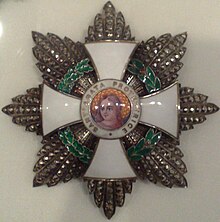 Order of St. Agatha Grand Cross star. Agatha-Orden Stern.jpg