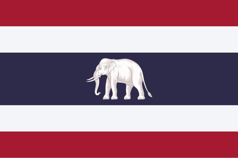 File:Ambassadorial flag of Siam (1917–1927).svg