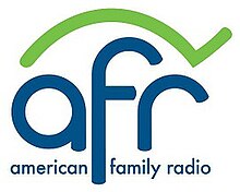 AFR, American Family Radio with a Christian fish in the background