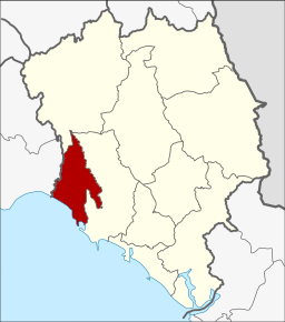 Amplasarea districtului în provincia Chanthaburi