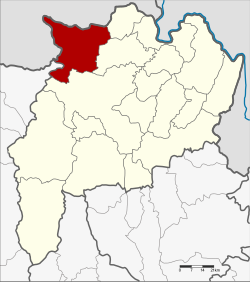 Map of Chiang Rai, Thailand, with Mae Fa Luang