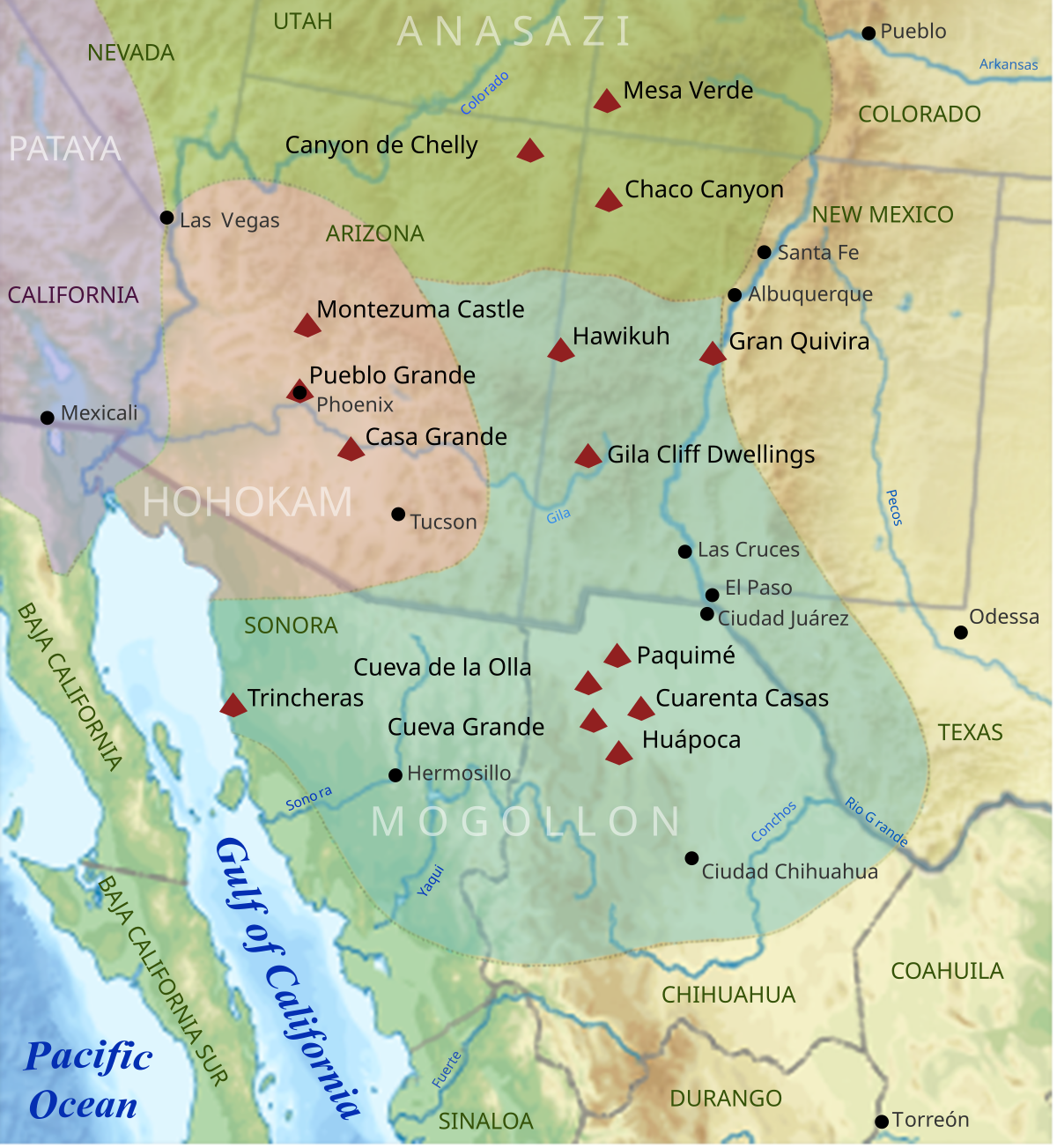 anasazi location map