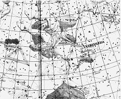 صورة تمثل كوكبة المرأة المسلسلة تعود إلى عام 1690 م